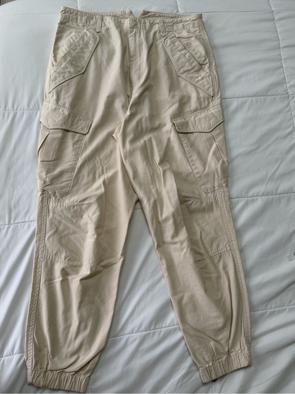 rag & bone Cargo Joggers with Elastic Cuffs and zipper detail, Women’s Size 30
